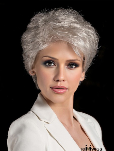 Short Straight Blonde 6 inch Glueless Lace Wigs