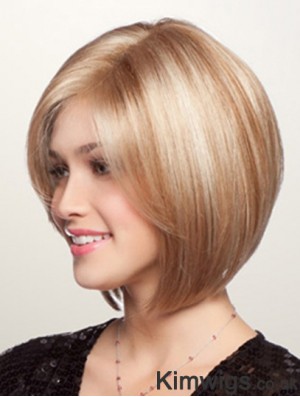 Short Synthetic Lace Wigs Bobs Cuts Blonde Color