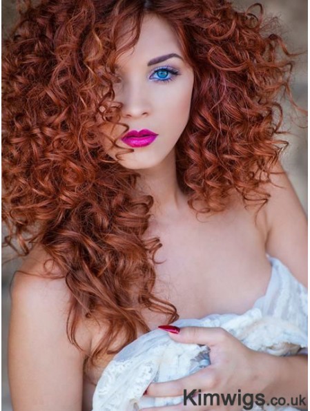 16 inch Long Curly Cropped Synthetic Lace Wig UK