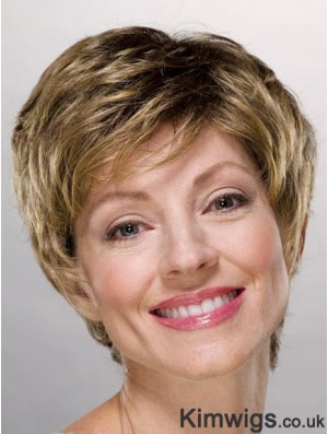 Ladies Wigs Cheap Synthetic With Capless Boycuts Short Length