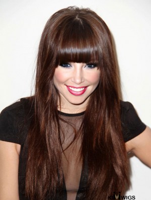 Carly Rae Jepsen Wig 100% Hand Tied With Bangs Long Length