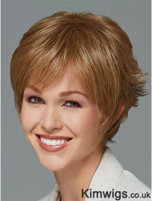 Short Boycuts Straight Blonde New Synthetic Wigs