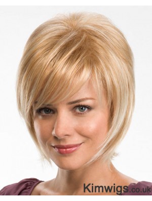 Straight Layered 10 inch Blonde Fabulous Synthetic Wigs
