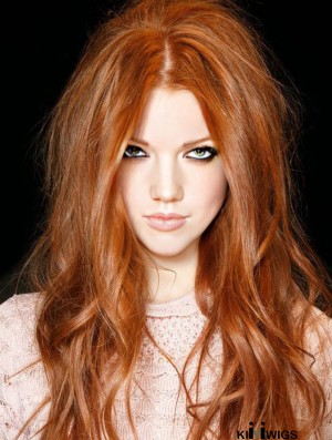 Long Synthetic Lace Reba Mcentire Wigs Cropped Color Wavy Style