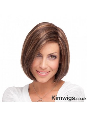 Lace Front Chin Length Straight Brown Incredible Bob Wigs
