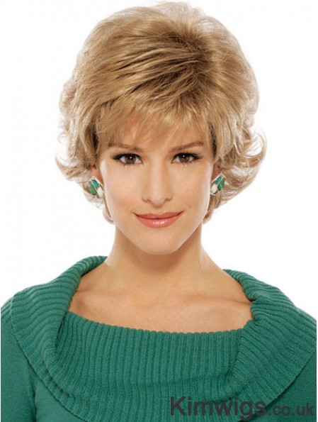 Wavy Blonde Suitable Short Classic Wigs