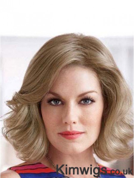 Wavy Blonde Hairstyles Chin Length Classic Wigs