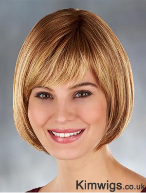 Chin Length Blonde Popular 10 inch Straight Bob Wigs