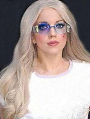 22 inch Designed Long Wavy Without Bangs Lady Gaga Wigs