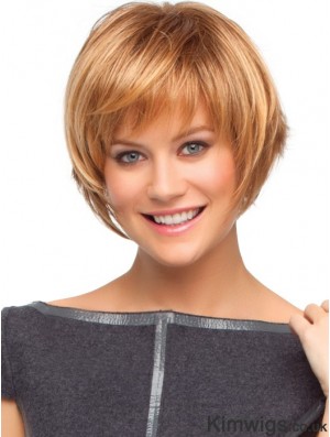 Straight Bobs 7.75 inch Auburn High Quality Synthetic Wigs