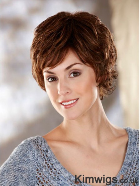 Wavy Brown Amazing Short Classic Wigs