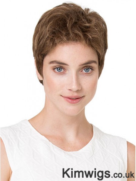 Cheapest 6 inch Wavy Blonde Boycuts Short Wigs