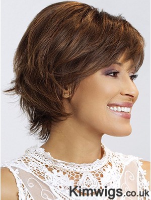 Wavy With Bangs 8 inch Stylish Short Wigs