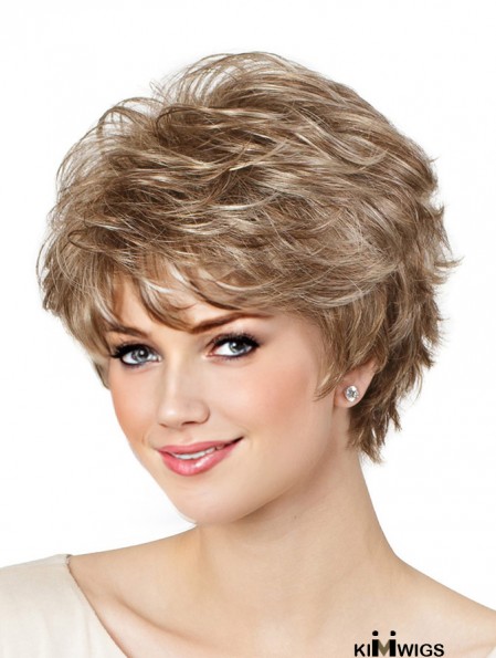 Capless Short Wigs UK For Ladies Natural Looking