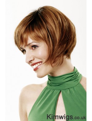 9 inch Straight Ombre/2 tone Synthetic Chin Length Monofilament Wigs Bob Style