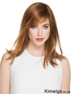 Great Brown Straight Layered Monofilament Long Wigs