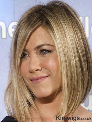 Jennifer Aniston Style Wig With Bangs Shoulder Length