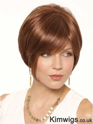 Short Auburn Cheapest 6 inch Straight Bob Wigs