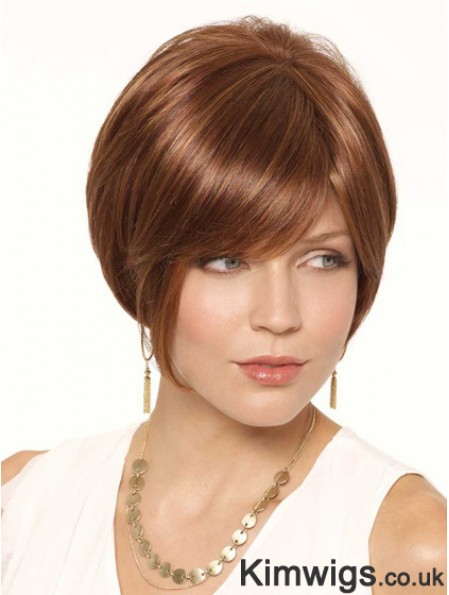 Short Auburn Cheapest 6 inch Straight Bob Wigs