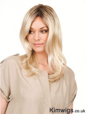 Wavy Without Bangs Long Blonde Perfect Wigs