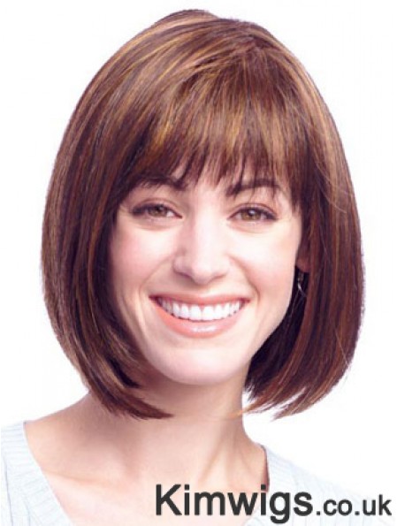 Lace Front Chin Length Straight Auburn Amazing Bob Wigs