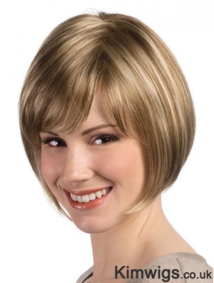 Bob Hairstyle Wig With Monofilament Capless Straight Style