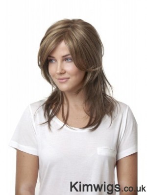 Long Straight Layered Blonde Stylish 100% Hand-tied Wigs