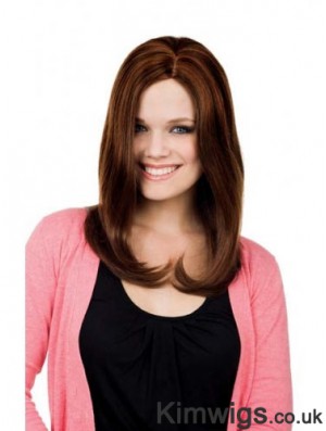 Straight Without Bangs Long Auburn Online Lace Front Wigs