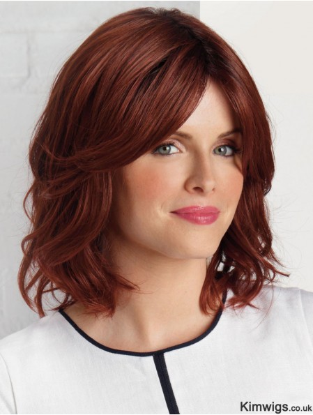 Auburn 10 inch Fabulous Shoulder Length Wavy Layered Lace Wigs