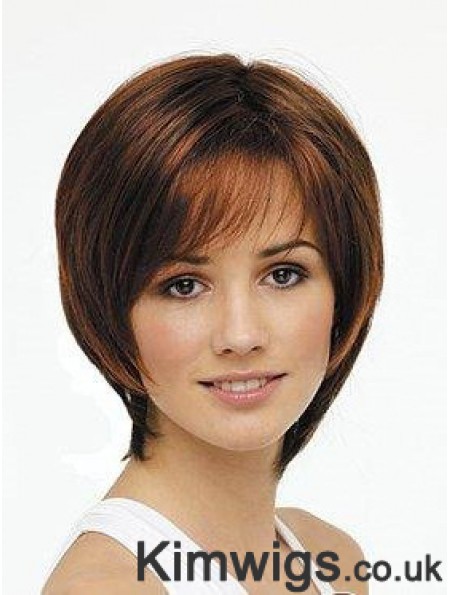 Chin Length Auburn Incredible 11 inch Straight Bob Wigs