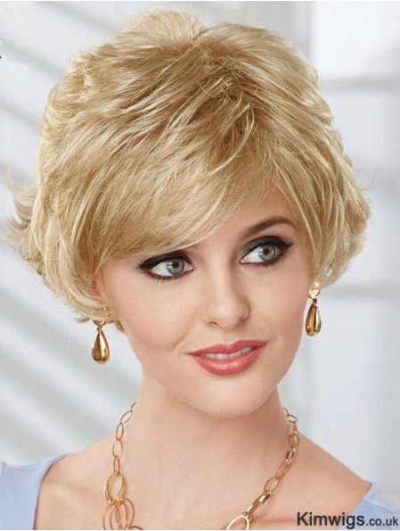 Bob Wig UK With Synthetic Capless Wavy Style Chin Length