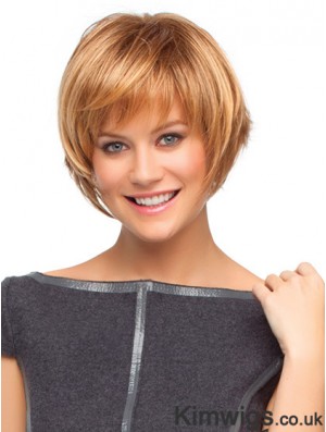 Capless Short Straight Auburn Cheapest Bob Wigs