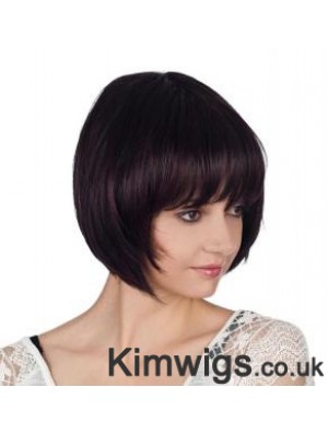 Straight Chin Length Auburn 10 inch Capless Cheap Bob Wigs