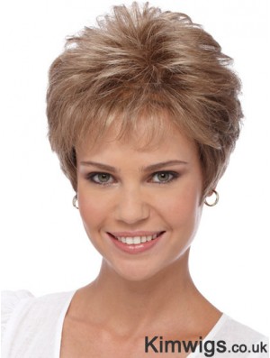 Short Wigs For Women With Capless Boycuts Cropped Length Wavy Style