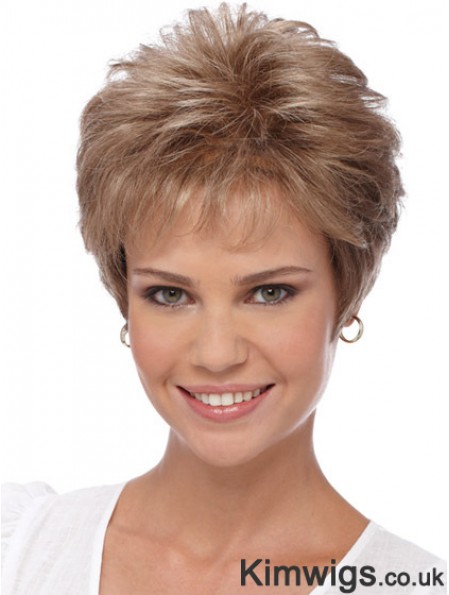 Short Wigs For Women With Capless Boycuts Cropped Length Wavy Style