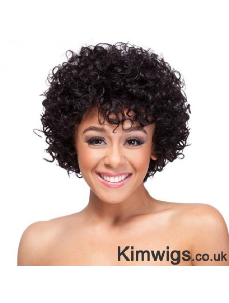 19 inch Classic Capless Synthetic Curly Wigs For African American Women