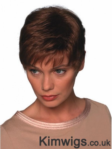 Boycuts Wig Short Straight Hair Wig UK For Women