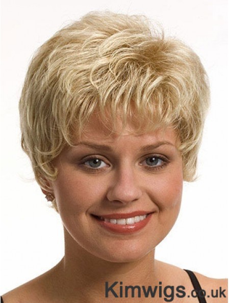 Boycuts Wavy Blonde Capless Best Short Wigs