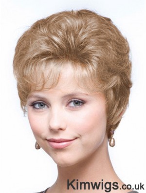 Wavy Blonde Ideal Cropped Classic Lady Wig