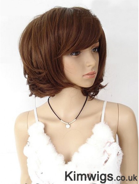 Bobs Straight Auburn Capless Designed Short Wigs