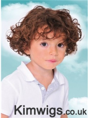 Childs Wig With Capless Curly Style Short Length