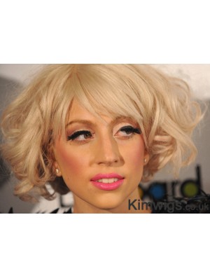 Lady Gaga Wig Chin Length With Bangs Remy Human