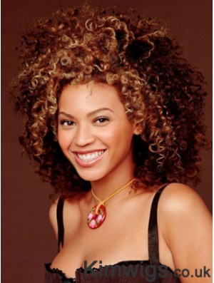 Ombre/2 Layered Shoulder Lace Front Kinky Beyonce Human Hair Lace Wig