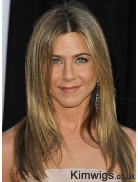 Jennifer Aniston Wigs Long Length Straight Style Blonde Color