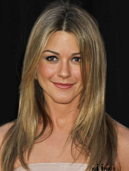 Jennifer Aniston Wigs Long Length Straight Style Blonde Color