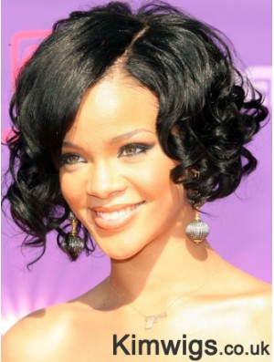 Rihanna Afrocurl Wig With Lace Front Remy Human Curly Style