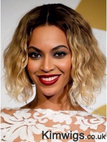 Ombre/2 tone Chin Length Wavy Bobs Full Lace 12 inch Beyonce Wigs