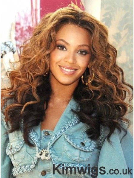 Ombre/2 tone Long Wavy Without Bangs Full Lace 20 inch Beyonce Wigs