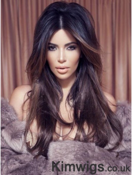 Auburn Wavy Lace Front Ideal 22 inch Kim Kardashian Wigs