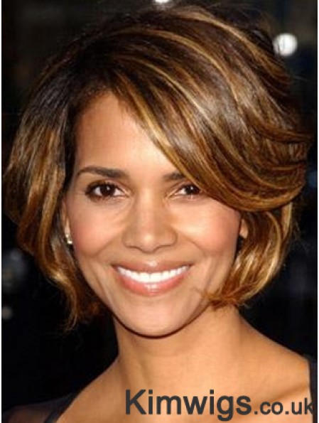 Halle Berry Short Wigs With Full Lace Layered Cut Short Length